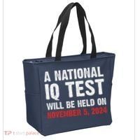 A National Iq Test Will Be Held On Nov 52024 Tote Bag thumb 2