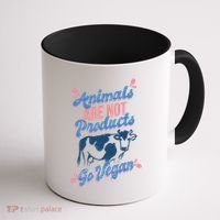 Animals Are Not Products Coffee Mug thumb 1
