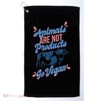 Animals Are Not Products Golf Towel thumb 0