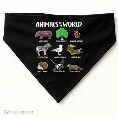 Animals Of The World USA-Made Doggie Bandana