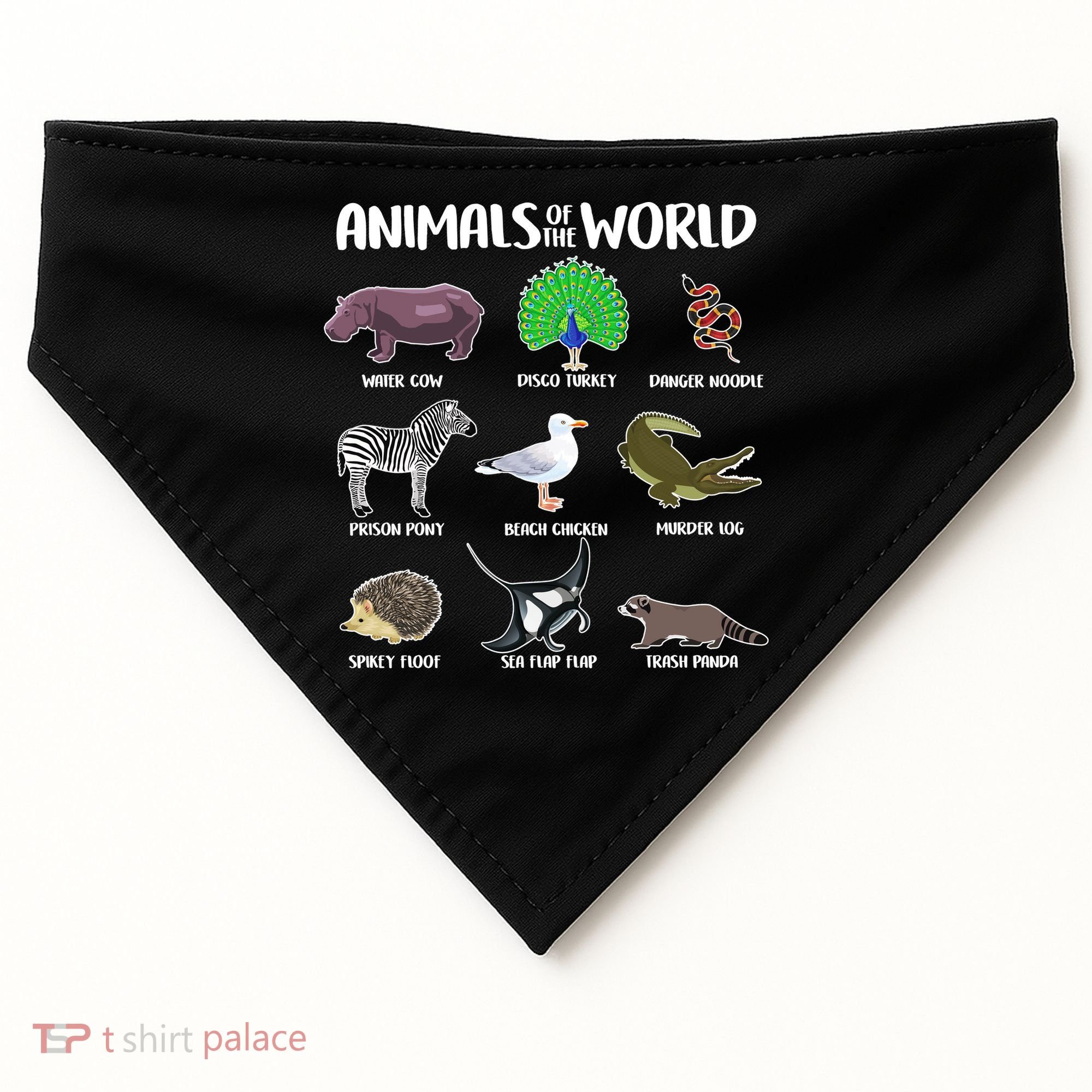 Animals Of The World USA-Made Doggie Bandana