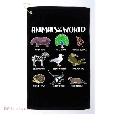 Animals Of The World Golf Towel
