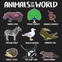 Animals Of The World Golf Towel thumb 3