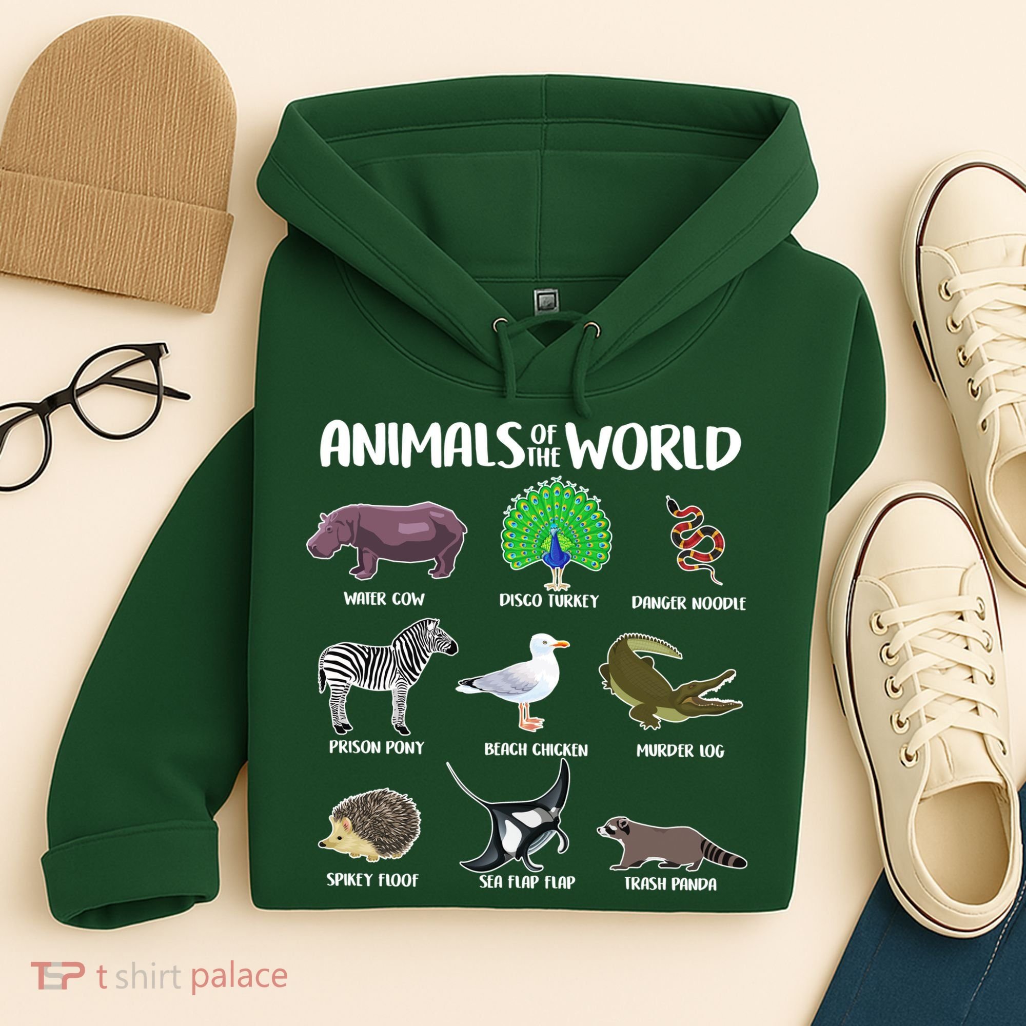 Animals Of The World Hoodie
