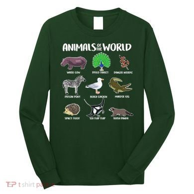 Animals Of The World Long Sleeve Shirt