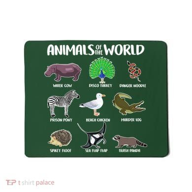 Animals Of The World Mousepad
