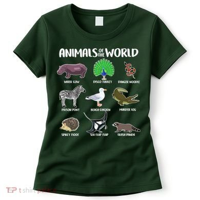 Animals Of The World Women's T-Shirt