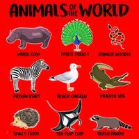Animals Of The World Santa Hat thumb 1