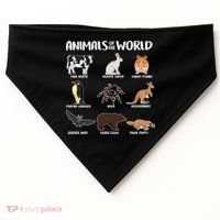 Animals Of The World Funny Names USA-Made Doggie Bandana thumb 0