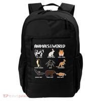 Animals Of The World Funny Names Backpack thumb 0