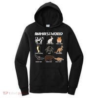 Animals Of The World Funny Names Women's Hoodie thumb 0