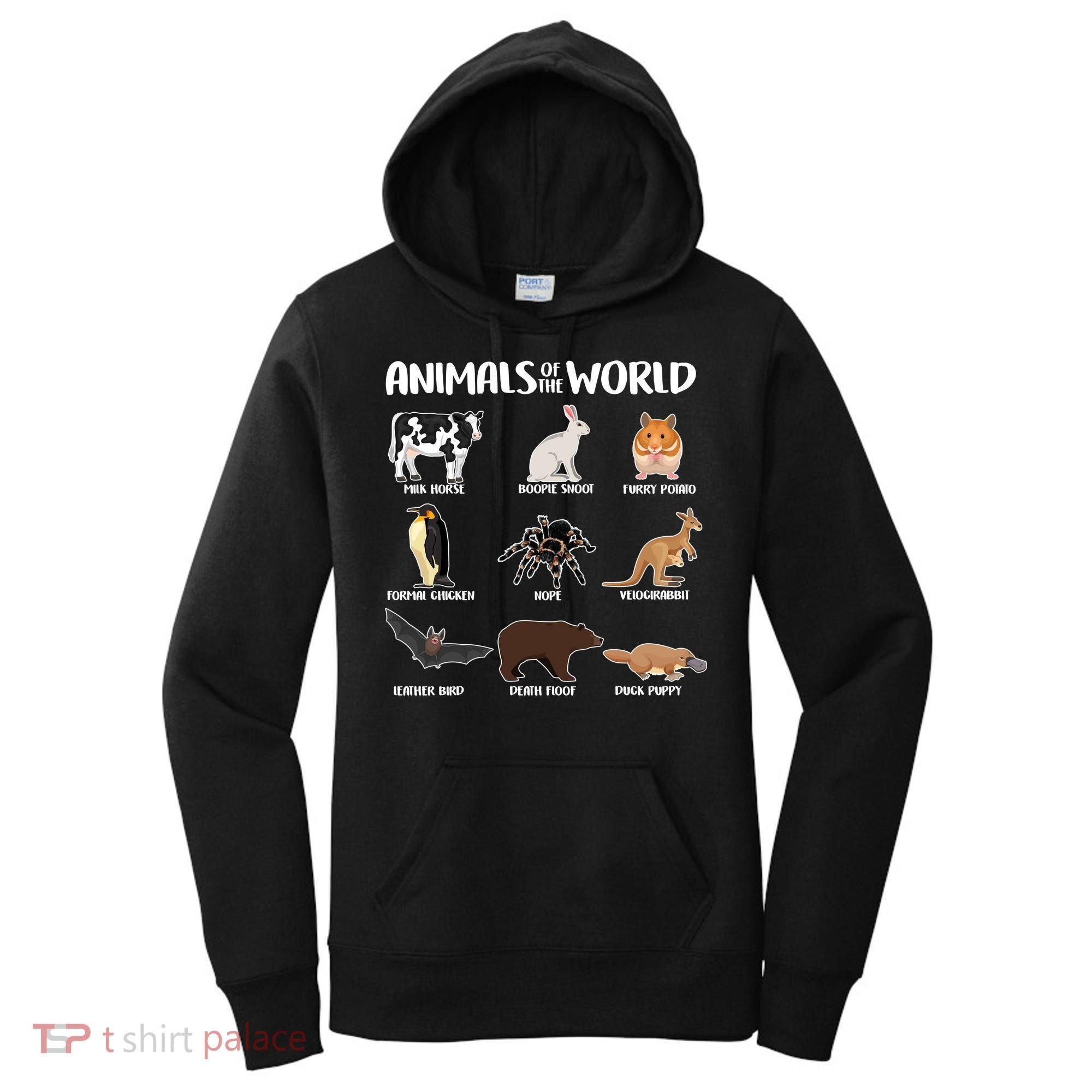 Animals Of The World Funny Names Women's Hoodie
