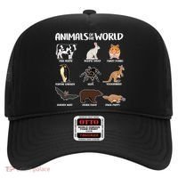Animals Of The World Funny Names Hat thumb 0