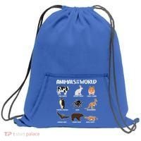 Animals Of The World Funny Names Sweatshirt Cinch Pack Bag thumb 0