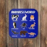 Animals Of The World Funny Names Coaster thumb 0
