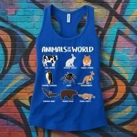 Animals Of The World Funny Names Women's Tank Top thumb 3
