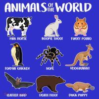 Animals Of The World Funny Names Women's Tank Top thumb 5