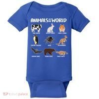 Animals Of The World Funny Names Baby Bodysuit thumb 0