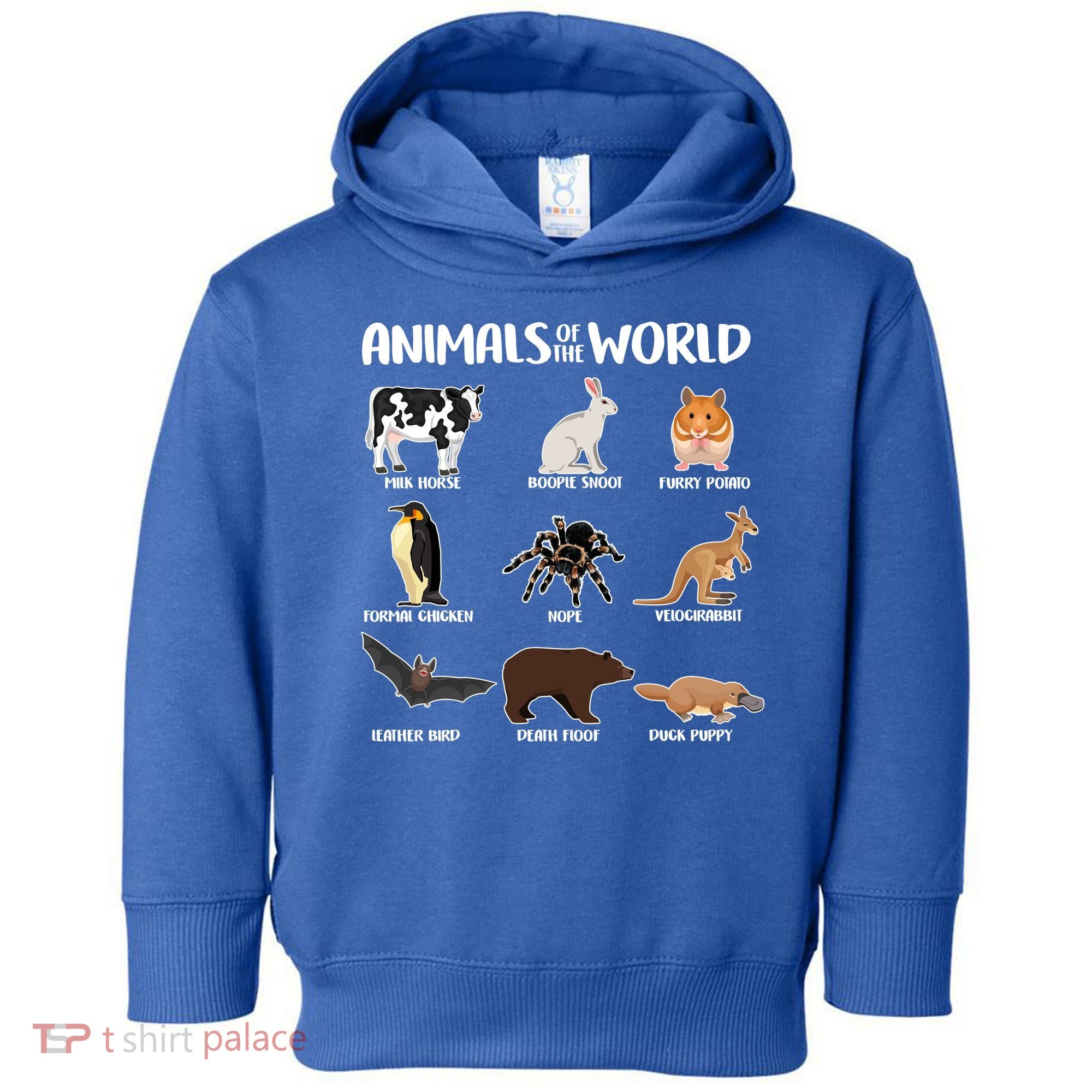 Animals Of The World Funny Names Toddler Hoodie
