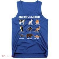 Animals Of The World Funny Names Tank Top thumb 0