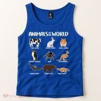 Animals Of The World Funny Names Tank Top thumb 2