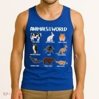 Animals Of The World Funny Names Tank Top thumb 3