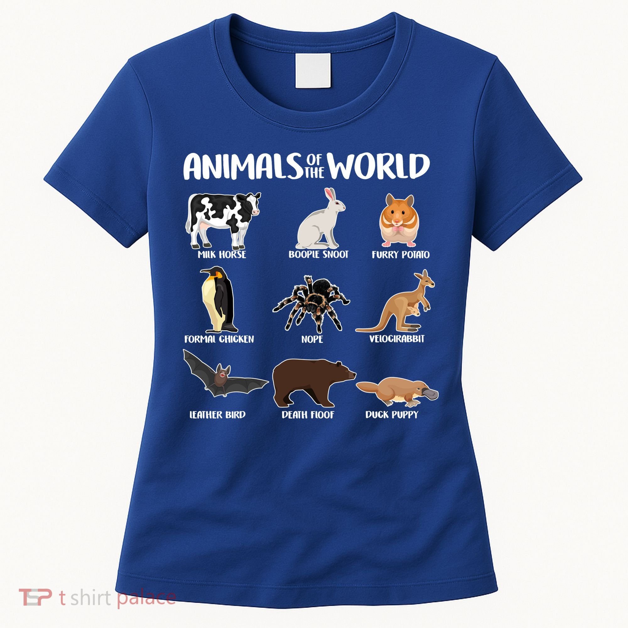 Animals Of The World Funny Names Women's T-Shirt