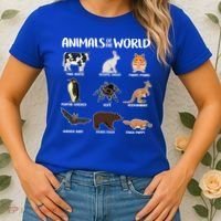 Animals Of The World Funny Names Women's T-Shirt thumb 2