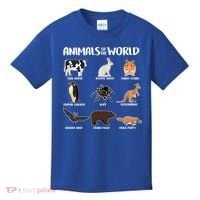 Animals Of The World Funny Names Kids T-Shirt thumb 0