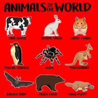 Animals Of The World Funny Names Santa Hat thumb 1