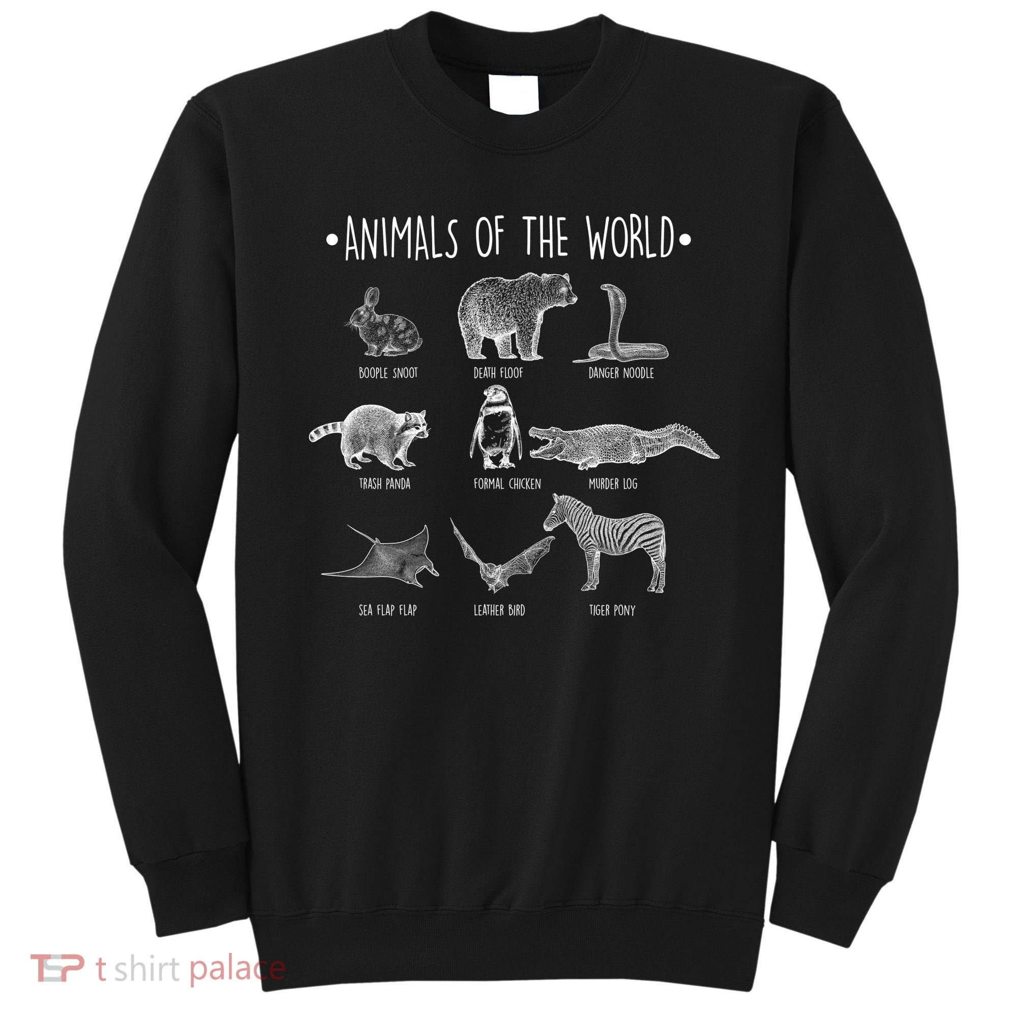 Animals Of the World Funny Wildlife Sweatshirt