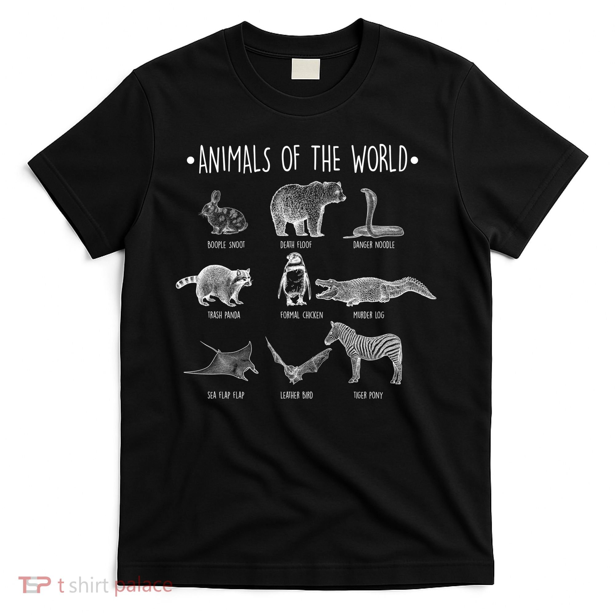 Animals Of the World Funny Wildlife T-Shirt