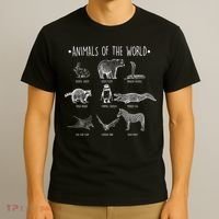Animals Of the World Funny Wildlife T-Shirt thumb 3