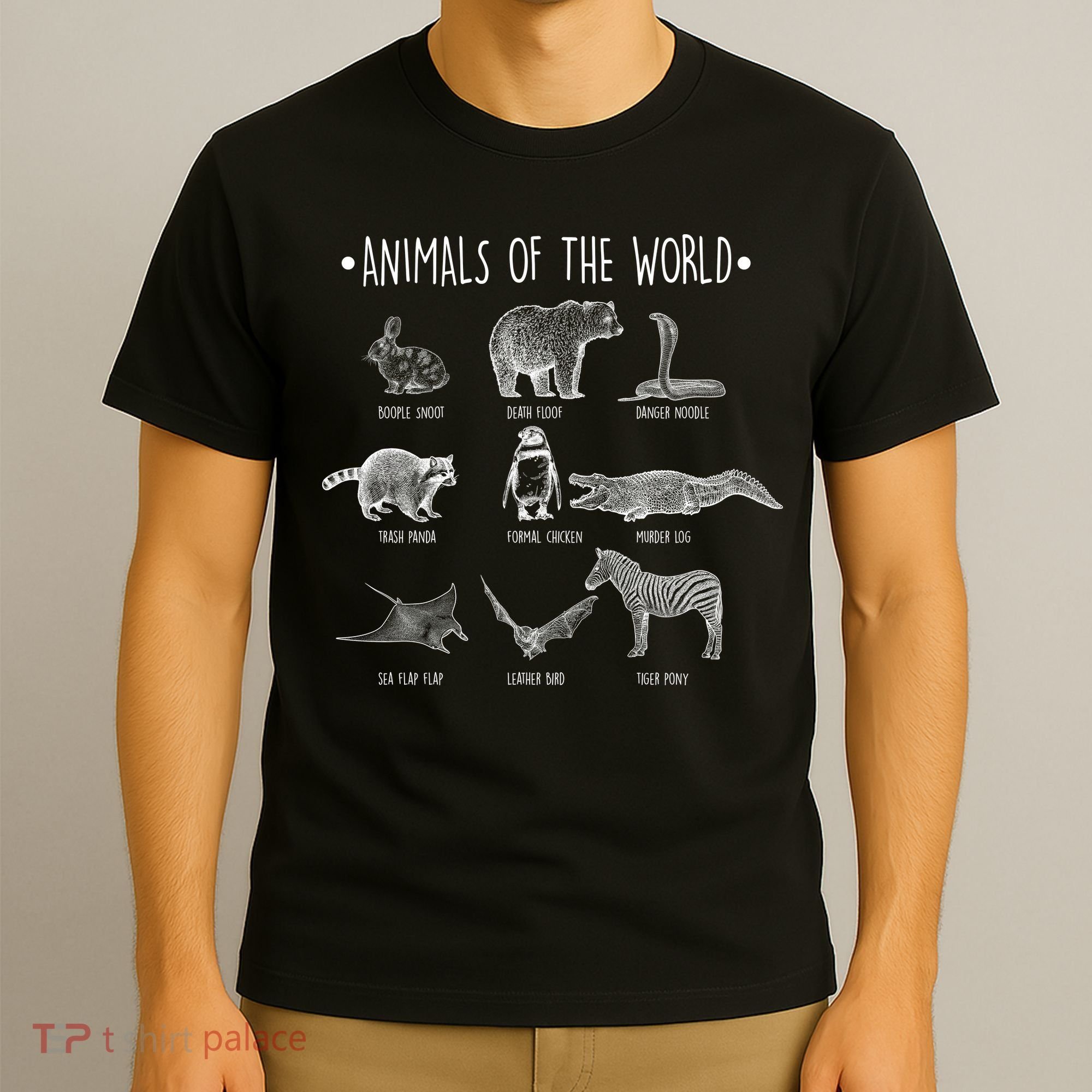 Animals Of the World Funny Wildlife T-Shirt