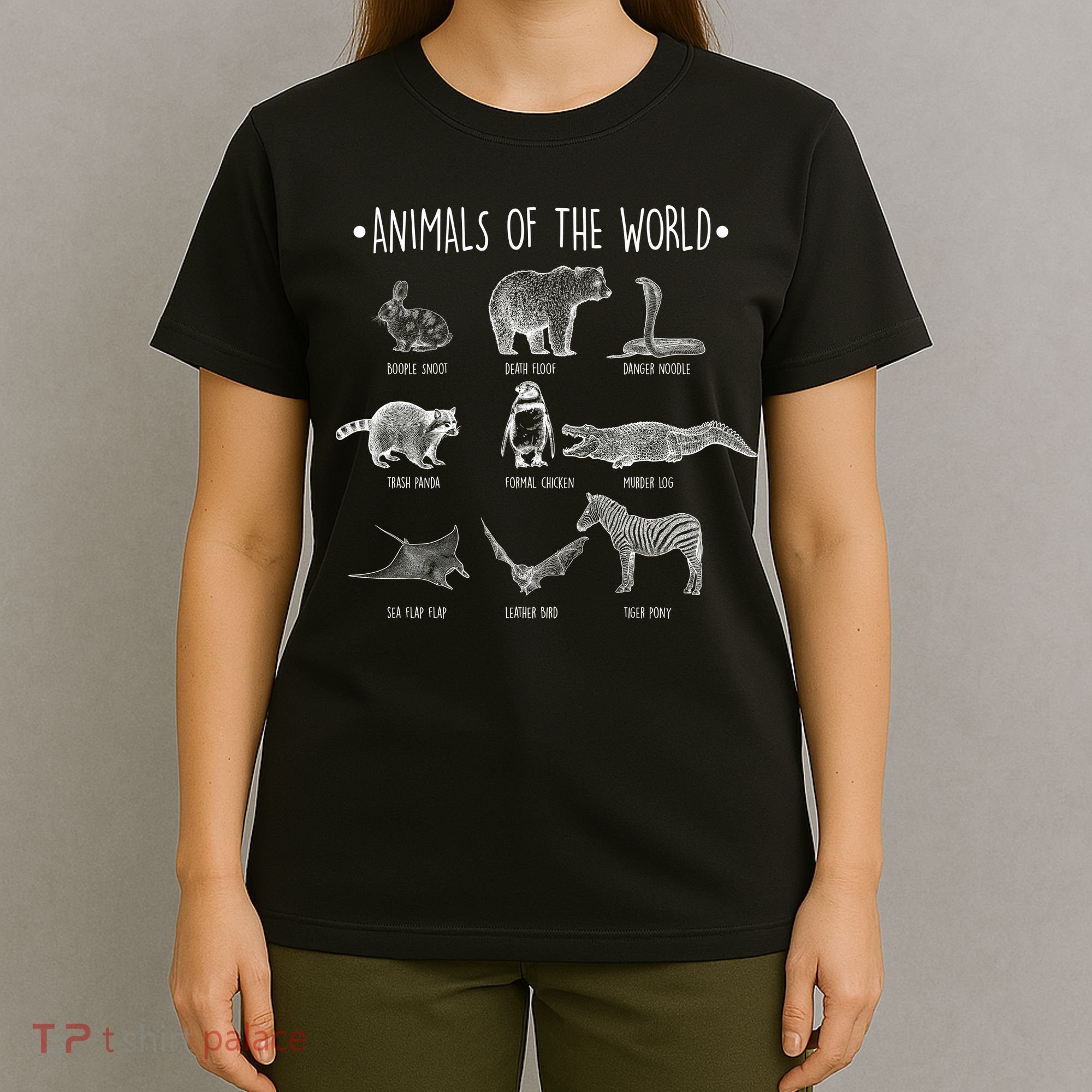 Animals Of the World Funny Wildlife T-Shirt