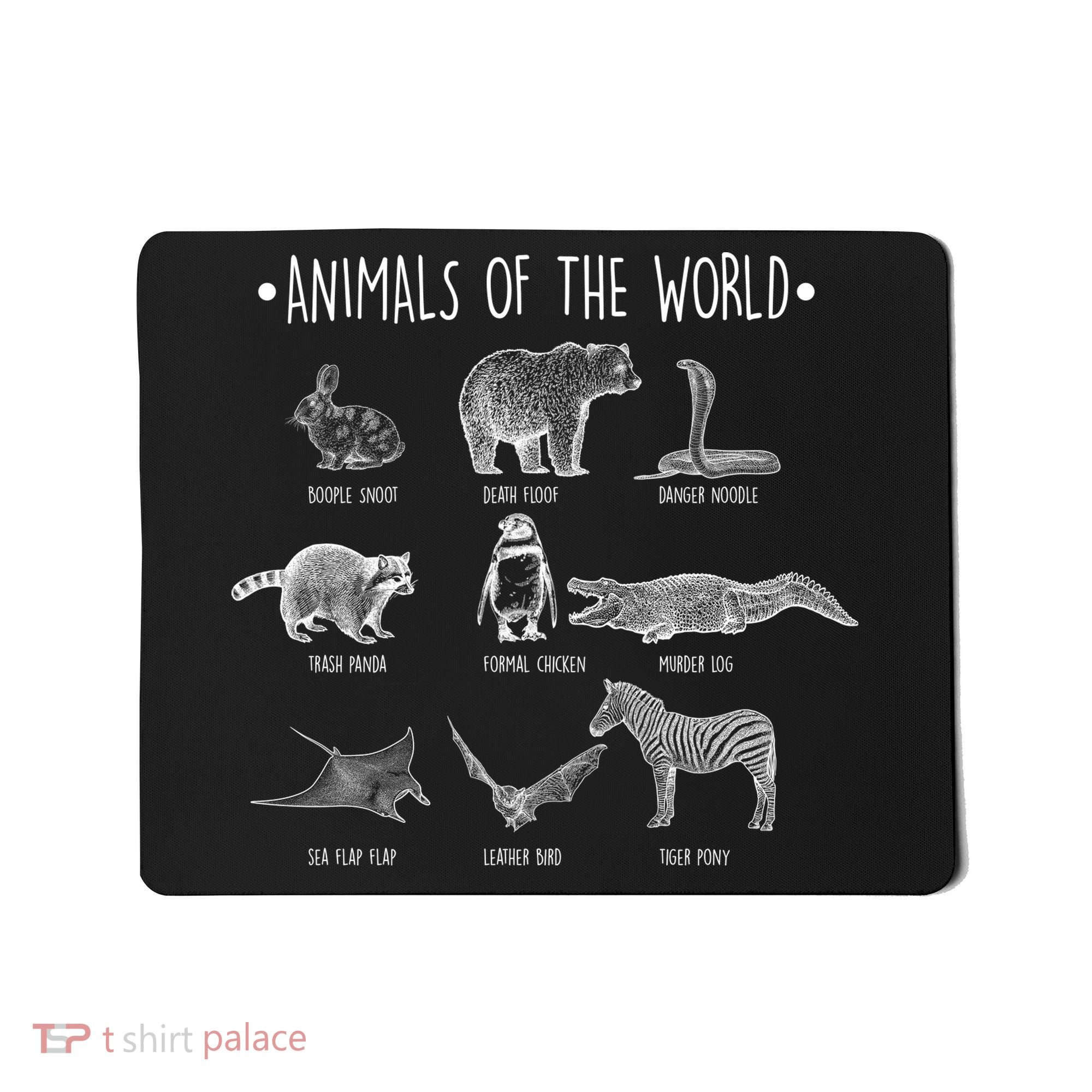 Animals Of the World Funny Wildlife Mousepad