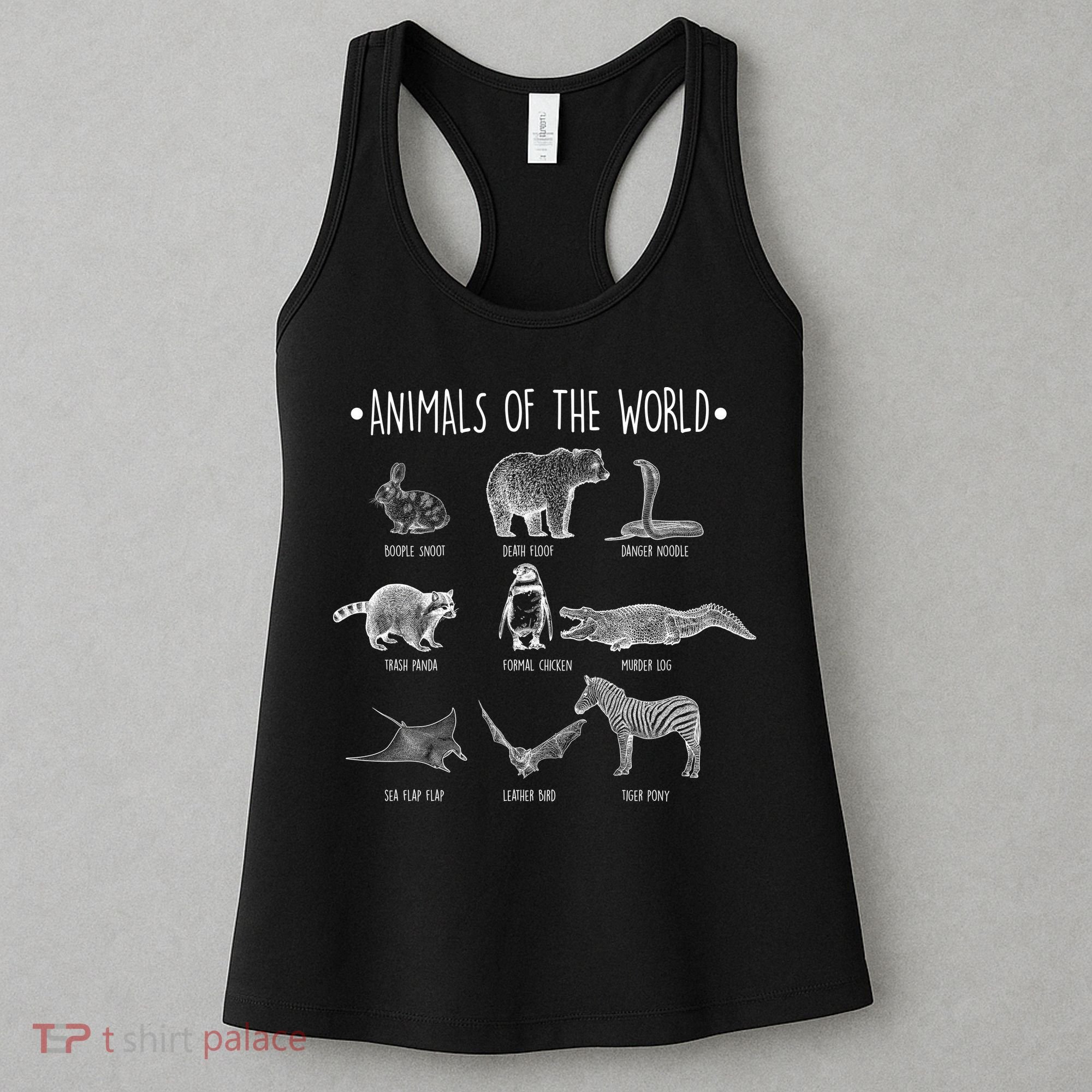 Animals Of the World Funny Wildlife Women's Tank Top