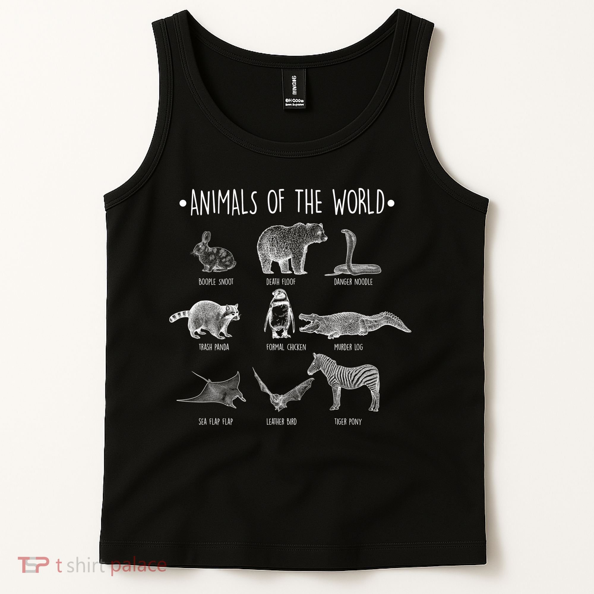 Animals Of the World Funny Wildlife Tank Top