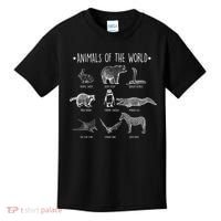 Animals Of the World Funny Wildlife Kids T-Shirt thumb 0