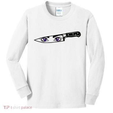 Anime Bautiful Eyes Blade Vintage Kids Long Sleeve Shirt