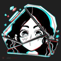 Anime Broken Glass Sparkle Eyes Women's Sweatshirt thumb 2