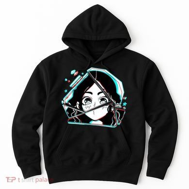 Anime Broken Glass Sparkle Eyes Hoodie