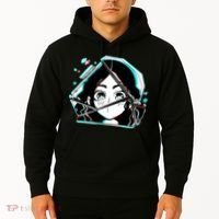 Anime Broken Glass Sparkle Eyes Hoodie thumb 2