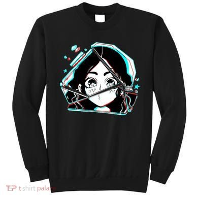 Anime Broken Glass Sparkle Eyes Sweatshirt