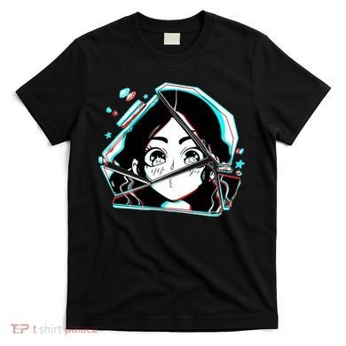 Anime Broken Glass Sparkle Eyes T-Shirt