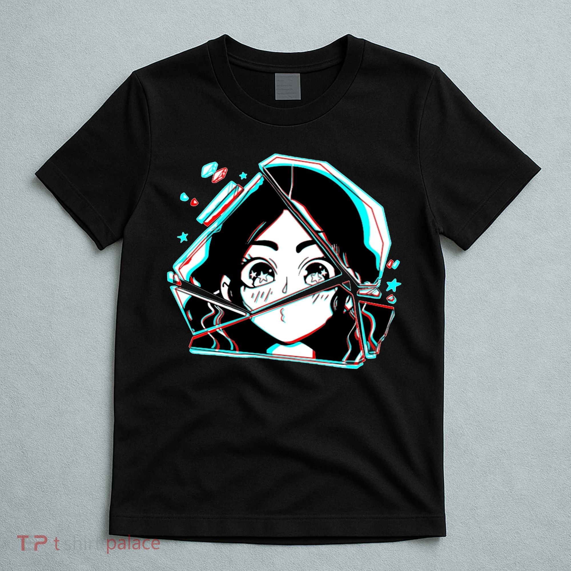Anime Broken Glass Sparkle Eyes T-Shirt