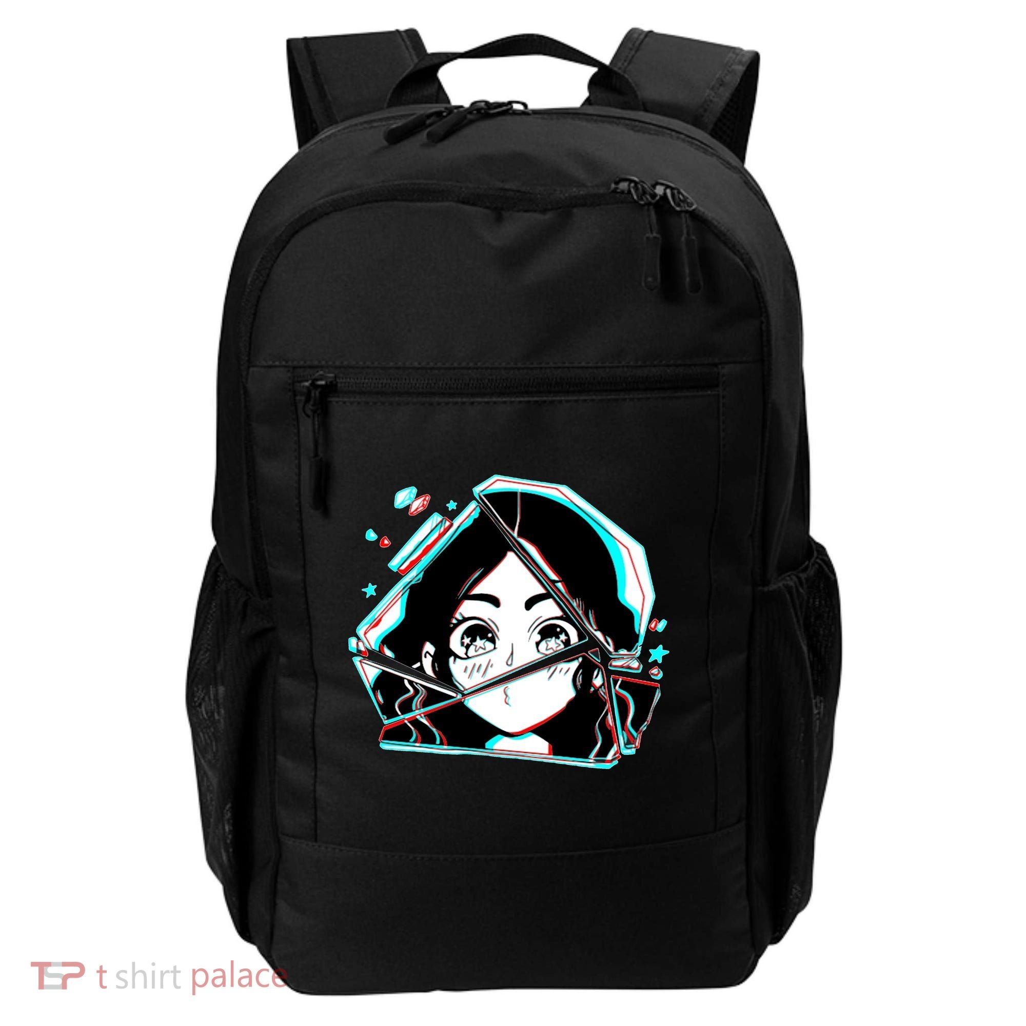 Anime Broken Glass Sparkle Eyes Backpack
