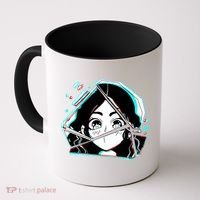 Anime Broken Glass Sparkle Eyes Coffee Mug thumb 0
