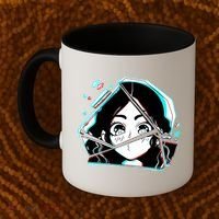 Anime Broken Glass Sparkle Eyes Coffee Mug thumb 2