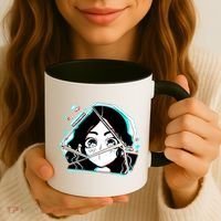 Anime Broken Glass Sparkle Eyes Coffee Mug thumb 3